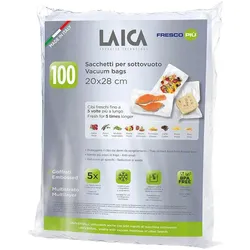 Laica Vakuumbeutel 20x28 cm 100 Stück, Lebensmittelverpackung, Transparent