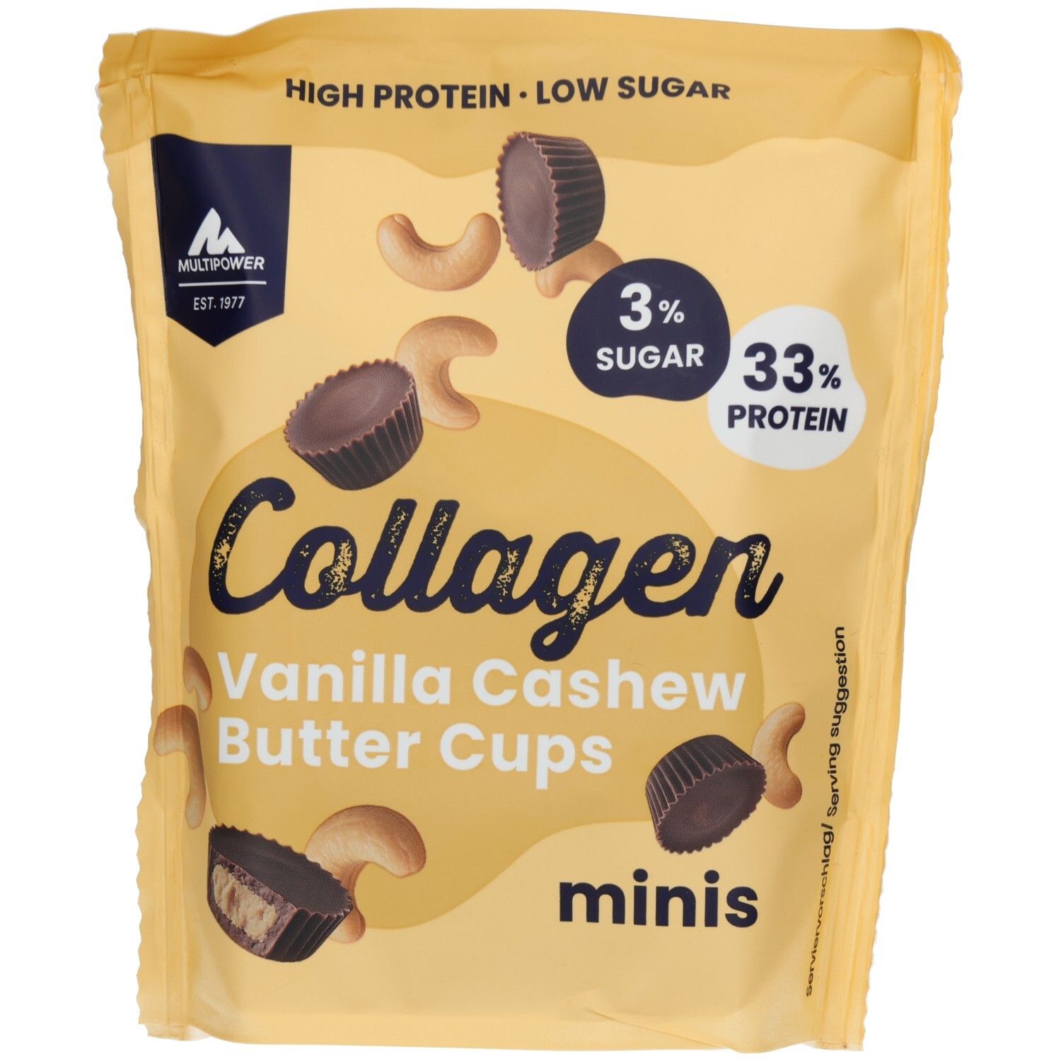 Multipower Collagen Cups Van. Cashew 70g 70 g