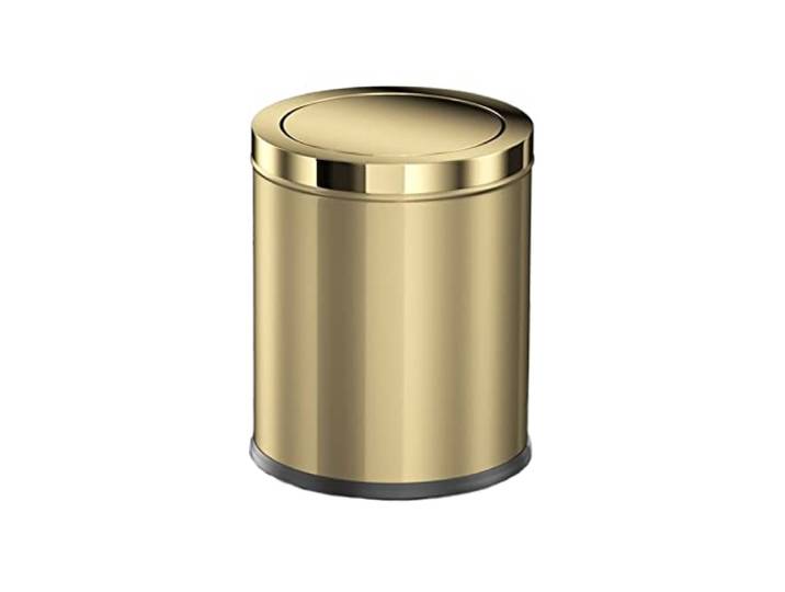 LynsEt Mulleimere 9L/15L Licht Luxus Edelstahl Mülleimer Schütteln Deckel Goldene Mülleimer Hause Wohnzimmer Schlafzimmer Küche Mülleimer Mülleimer für Küche (Size : 15L)