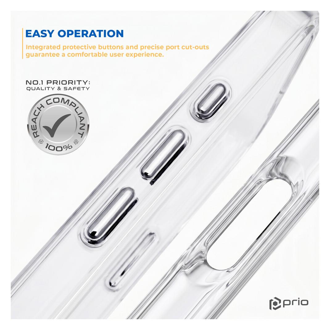 prio Schutzhülle für iPhone 17e transparent (Apple iPhone 16e, Apple iPhone 17e) (PPC-1294)