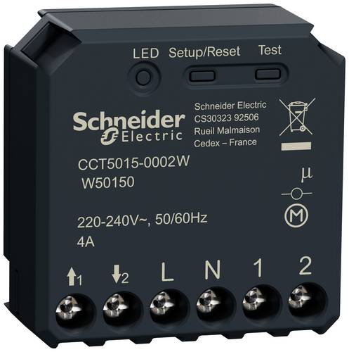 Schneider Electric Wiser CCT5015-0002W Jalousie-/Rollladenaktor 1-Kanal Reichweite max. (im Freifeld) 50m