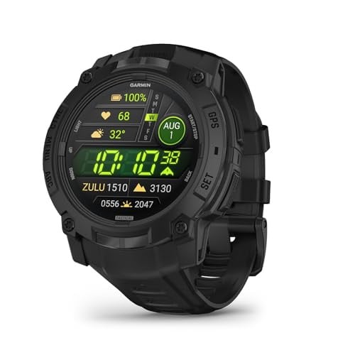 Garmin Instinct 3 Tactical Edition GPS Smartwatch - Black