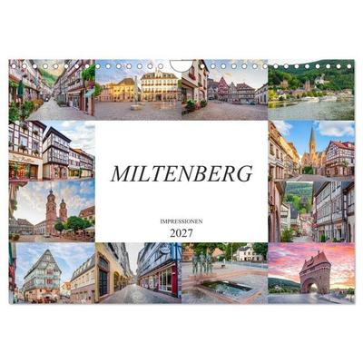 Miltenberg Impressionen (Wandkalender 2027 DIN A4 quer), CALVENDO Monatskalender
