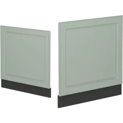 Vicco Frontblende R-Line, Mint Landhaus/Anthrazit, 60 cm Arbeitsplatte Marmor, Geschirrspülerblende