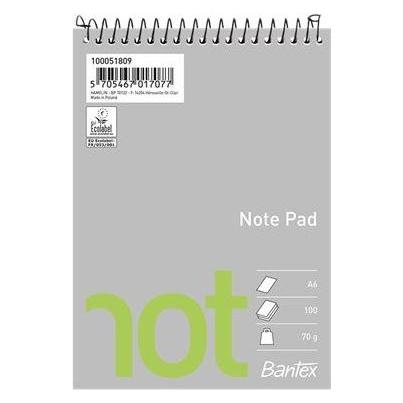Hamelin Notizblock bantex wire-o, a6, ungefüttert, 100 Blatt, 70 g (A6) (100051809)