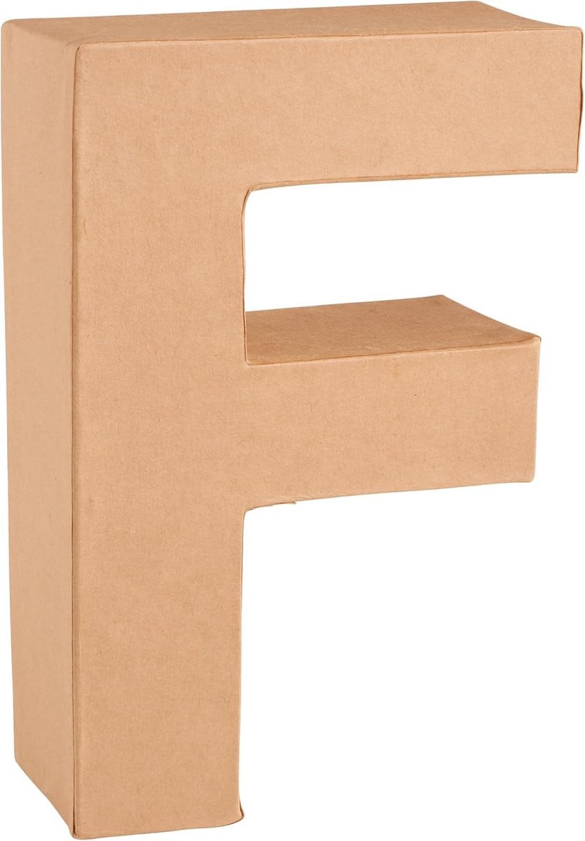 Houten Kartonnen Letter F voor Knutselen en Decoratie