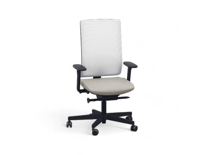 Bürostuhl SitagPoint Tec 2 Mesh swissmade mit 2D Armlehnen, Beige, Neu, Ergonomischer Stuhl - ideal für flexibles Arbeiten