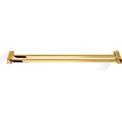 Corner Handtuchreling 80 cm goldfarben doppelt
