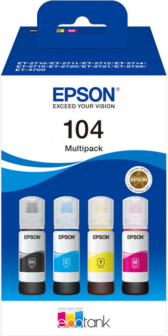 TINTEIRO EPSON 104 ECOTANK MULTIPACK