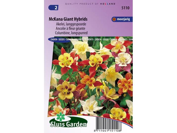 Aquilegia zaden McKana Giant Hybrids Akelei