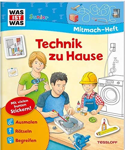 Sabine Schuck - WAS IST WAS Junior Mitmachheft Technik zu Hause: Spiele, Rätsel, Sticker (WAS IST WAS Junior Mitmach-Hefte) - Preis vom 13.10.2026 11:25:28 h
