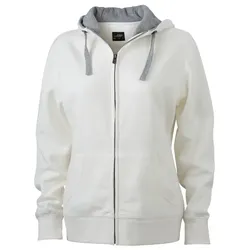 Damen Lifestyle Kapuzen-Sweatjacke "JN962" - XXL - off-white