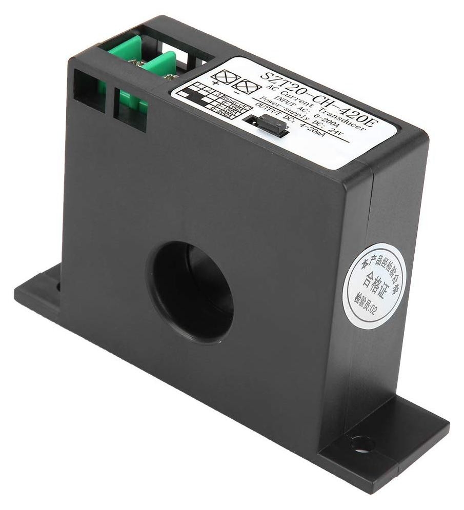 Lustrens Stroomomvormer 4-20mA AC-stroomtransducersensor 0-200A