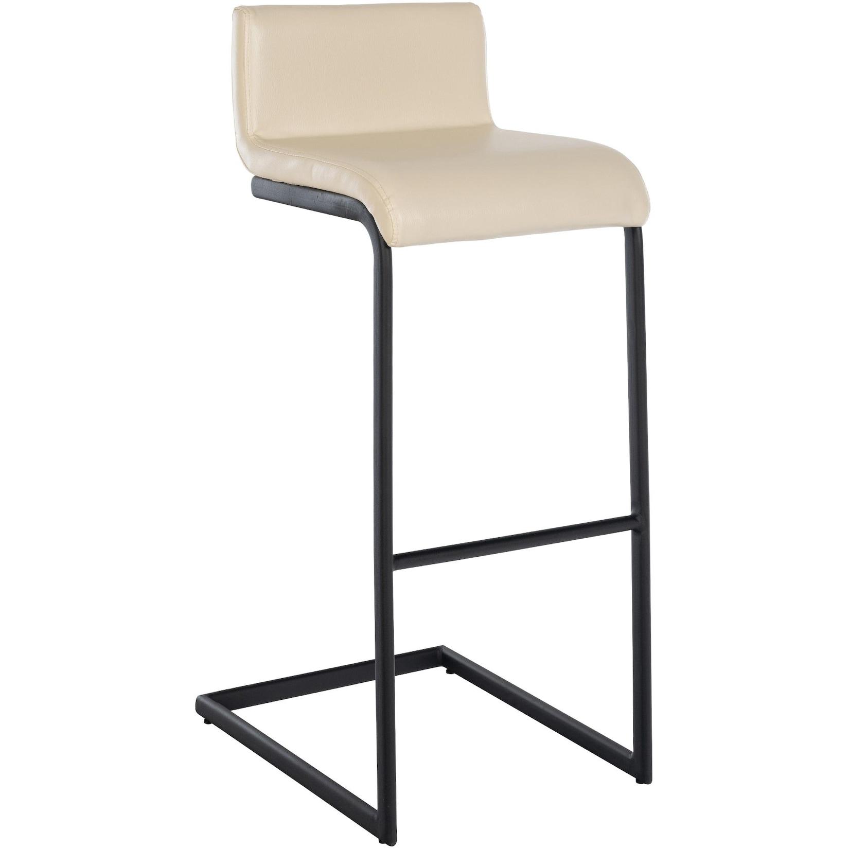 CLP Barhocker Newport Kunstleder B Farbe: creme, Material: Kunstleder