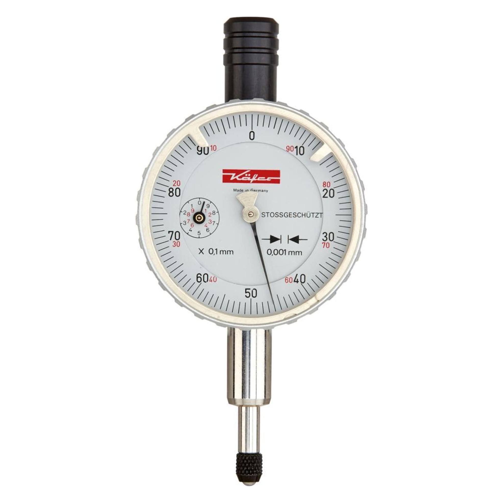 Käfer Messuhr FM1101 1 mm Ablesung 0,001 mm mit Stossschutz (10167)