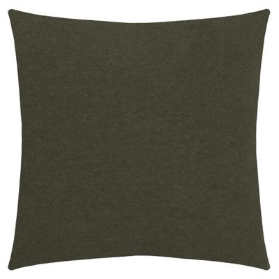 Dekokissen ZOEPPRITZ1828 "Soft-Fleece", grün (olive branch, unifarben), B:50cm L:50cm, Polyester, Viskose, Dekokissen_Sitzkissen_Kissenhüllen, Kissenbezug aus Fleece