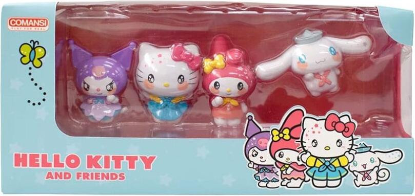 Comansi Hello Kitty en vrienden cadeauverpakking met 4 miniatuurfiguren