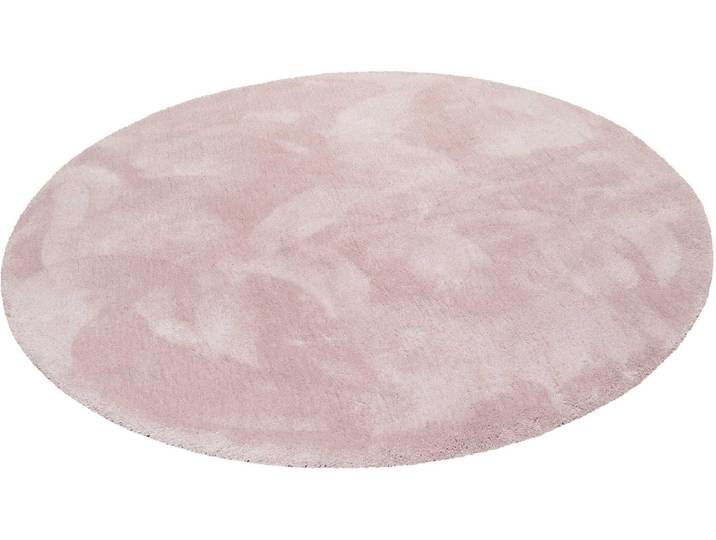 Hochflor-Teppich ESPRIT Relaxx ESP-4150 , rosa, H:25mm Ø:200cm, Kunstfaser, Teppiche, Hochflor-Teppich, Wohnzimmer, sehr große Farbauswahl, weicher dichter Hochflor