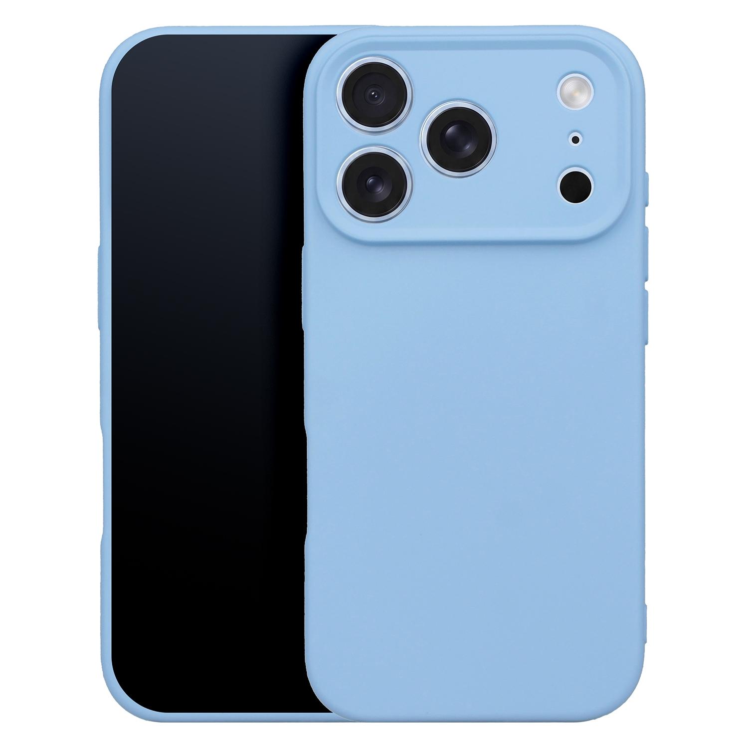 OEM Silikonhülle für iPhone 17 Pro Max 6,9" / 18 Pro Max 6,9" in Himmelblau (Apple iPhone 17 Pro Max, Apple iPhone 18 Pro Max) (72824851)