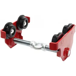 Wiltec, Fördertechnik, Laufkatze 1000kg 55-210mm Rollfahrwerk Handfahrwerk Unterflanschlaufkatze