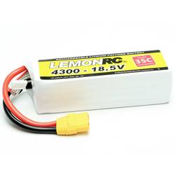 LemonRC Modellbau-Akkupack (LiPo) 18.5 V 4300 mAh Zellen-Zahl: 5 35 C Softcase XT90 15734