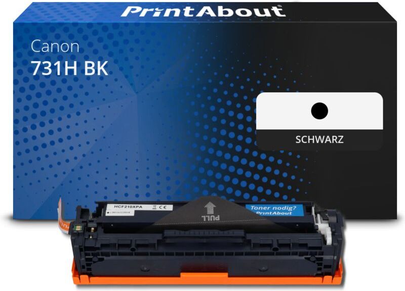 PrintAbout Toner kompatibel mit Canon 731H BK - Schwarz - Hohe Kapazität