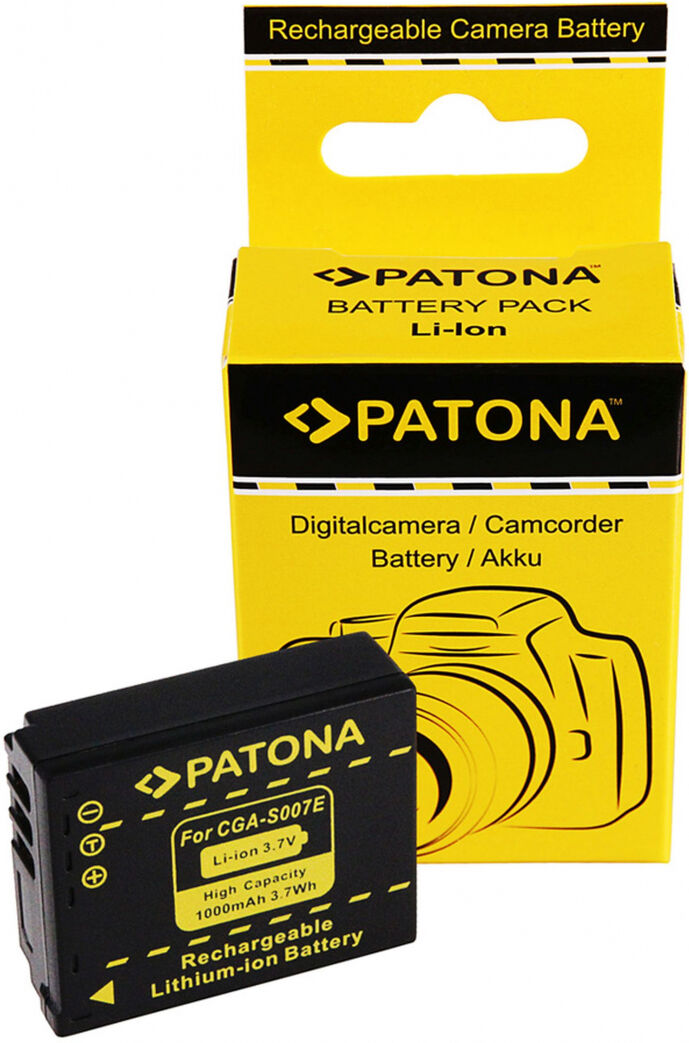 Batterie Patona pour Panasonic CGA-S007