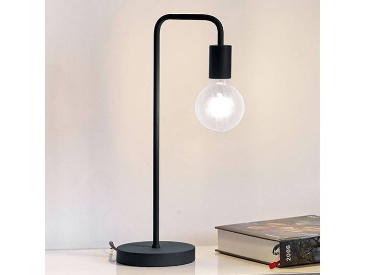 Trio Lighting Tischlampe Diallo, schwarz, für Wohn- / Esszimmer, Metall, Modern, Tischlampe