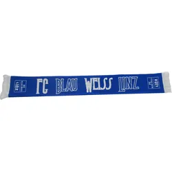 FC Blau-Weiß Linz Strickschal Kids - blau / ONE SIZE