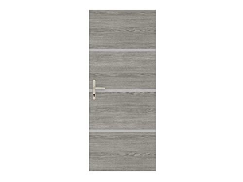 Nordlinger Pro Reparatieset voor deuren in eikenhout, kleur: greige, B/D/H: 85 x 50 cm (4 platen) en 85 x 2 cm (3 profielen)