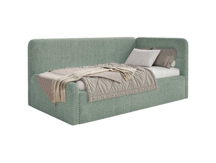 Jugendbett 90x200 cm Fanklo rechtsseitig mit Stauraum,