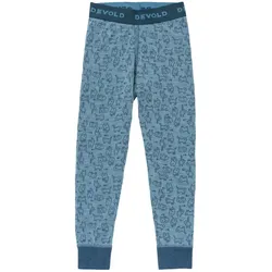 Devold, Funktionsunterhose, Kid's Duo Active Merino Longs (92), Blau