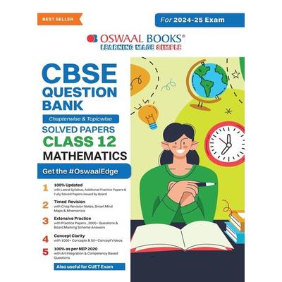 Oswaal CBSE Question Bank Class 12 Mathematics, Chapterwise and Topicwise Solved Papers For Board Exams 2025, Taschenbuch von Oswaal Editorial Board,