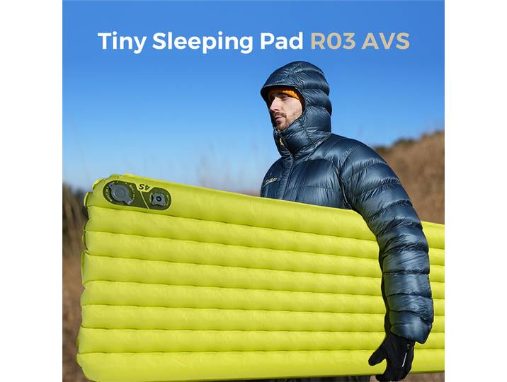 Coussin de couchage isolé FLEXTAIL, matelas de camping gonflable ultraléger (série zéro : sans pompe, série minuscule : pompe intégrée)