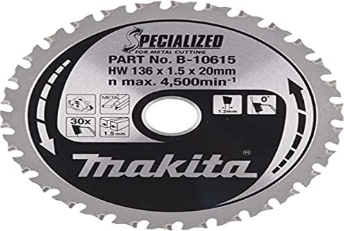 makita B-33526 SPECIALIZED Kreissägeblatt 136,0 mm, 30 Zähne