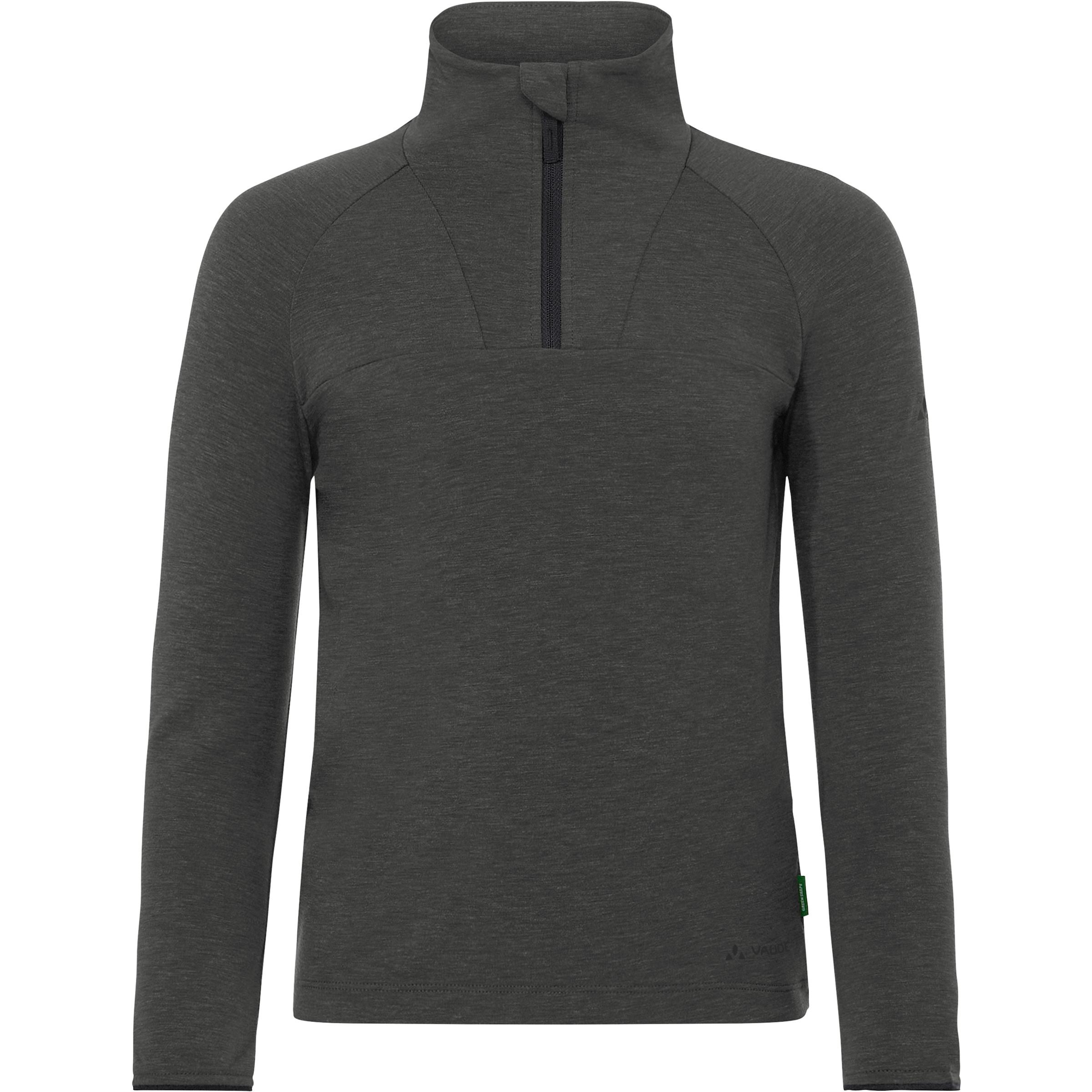 Vaude Rokua Half Zip Kinder Pullover grau Größe 146 Trekking Atmungsaktiv