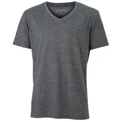Heather T-Shirt "JN974" - M - schwarz-melange