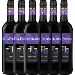 Süss & Fruchtig Samtrot Qualitätswein süß 0,75L 6er Karton