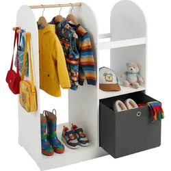 Relaxdays, Kindergarderobe, Kindergarderobe (97 x 35 x 108 cm)