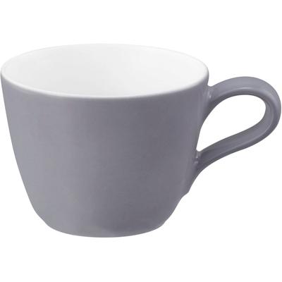 Espressotasse SELTMANN WEIDEN "Life Fashion", weiß (elegant grau, weiß), B:6,8cm H:5,1cm Ø:9,1cm, Porzellan, Trinkgefäße, Espressotasse, Espressoobertasse 0,09 l