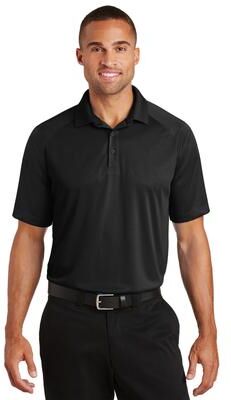 Port Authority K575 Crossover Raglan Polo Shirt in Black size 4XL   Polyester
