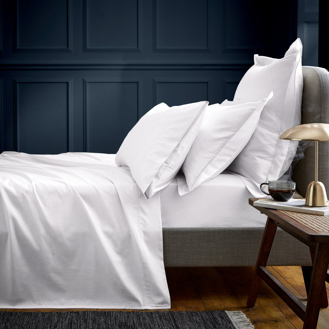 Bedeck of Belfast BOB 600TC EQYPTIAN COTTON 100% Cotton Fitted Sheet Grey Double (4'6)