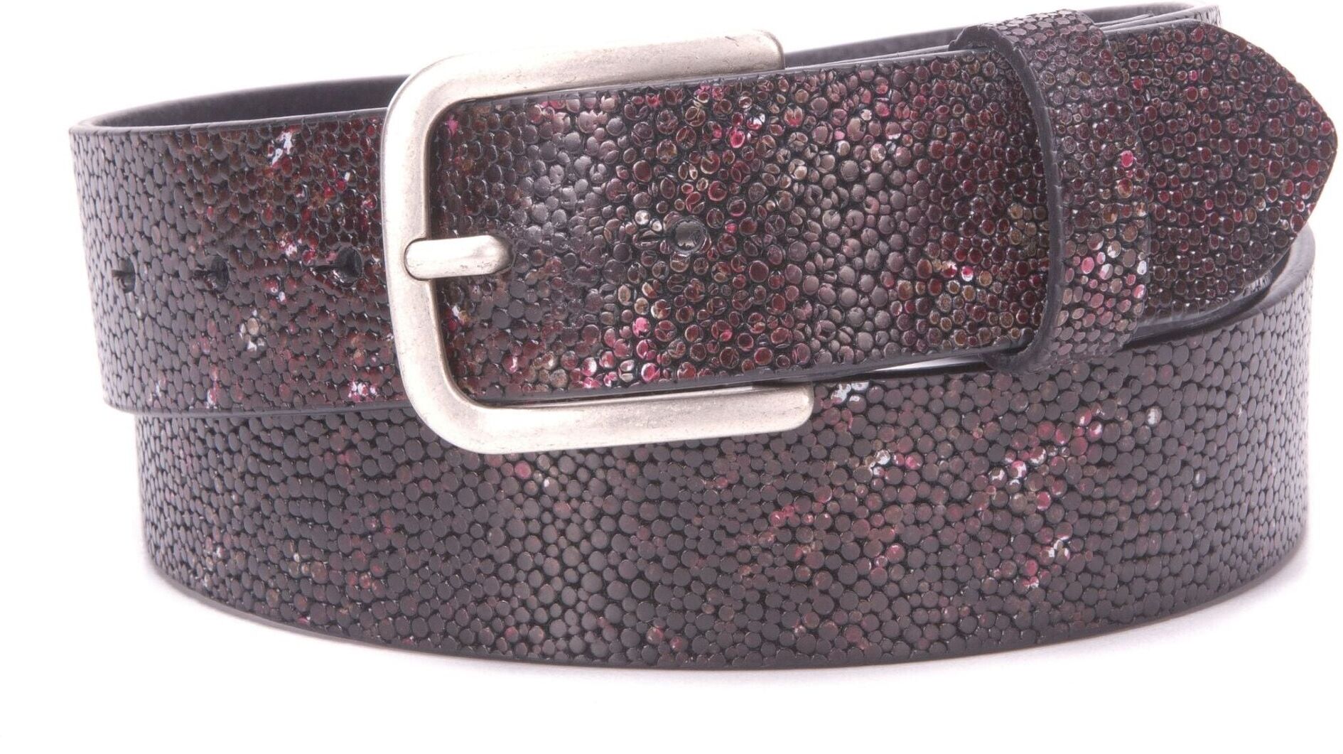 Ledergürtel BA98-COLOGNE "BA98-Cologne Gürtel", Damen, Gr. 100, lila, Obermaterial: 100% Lammleder LEL., uni, Gürtel Ledergürtel, mit Prägung