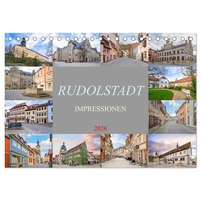 Rudolstadt Impressionen (Tischkalender 2026 DIN A5 quer), CALVENDO Monatskalender