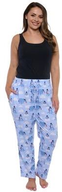 Plus Size Women's Winnie The Pooh Eeyore Pajama Pants Sleepwear Loungewear by Disney in Blue (Size 5X)