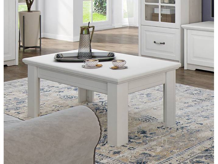 Couchtisch OTTO HOME Evergreen , beige (elfenbein, elfenbein, elfenbein), B:102cm H:44,6cm T:65cm, Tische, Couchtisch, hochwertig UV-lackiert, Breite 102cm