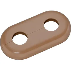 Doppelrosette - Typ Mailand Braunbeige - 19 mm