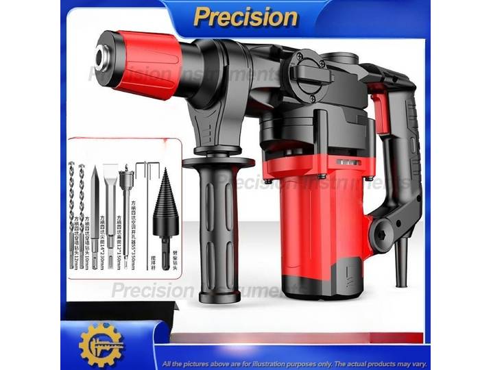 Perceuse à percussion et marteau perforateur double Mode robuste 2026 pour béton, perceuse électrique de qualité industrielle haute puissance pour