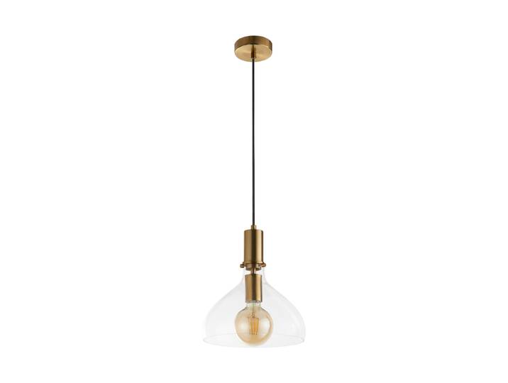 Dimmbare Design Pendellampe „Margarita“ Messing, Transparent Searchlight