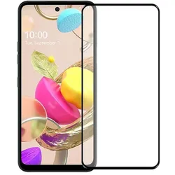 Screenguard LG K42 Full Screen Panzerglas Schutzfolie 2.5D 9H (LG K42), Smartphone Schutzfolie, Schwarz